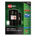 Avery Dennison Avery, ULTRADUTY GHS CHEMICAL WATERPROOF AND UV RESISTANT LABELS, 8.5 X 11, WHITE, 50PK 60521